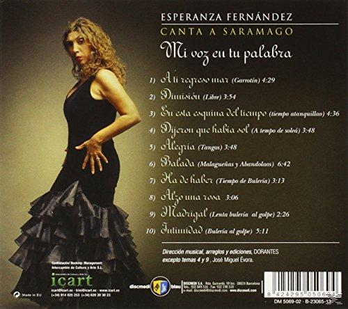 Fernandez Esperanza - Canta A Saramago-Mi voz en tu palabra  - (CD)