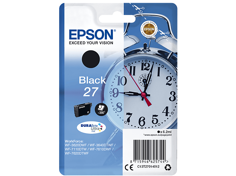 Schwarz (C13T27014012) EPSON Tintenpatrone Original