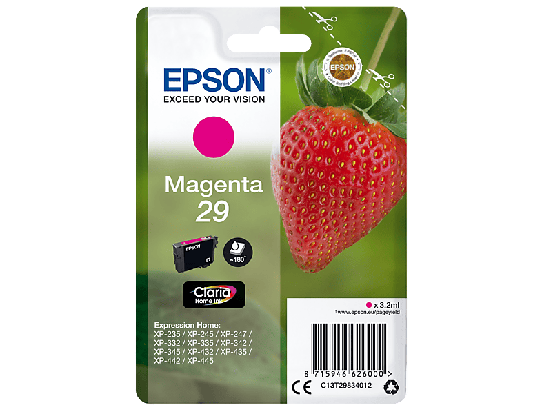 EPSON Original Tintenpatrone Magenta (C13T29834012)