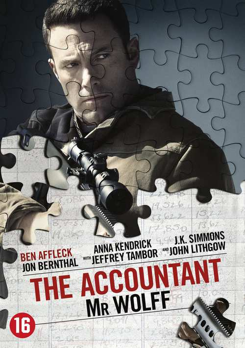 Filmposter met Ben Affleck en tekst: The Accountant.