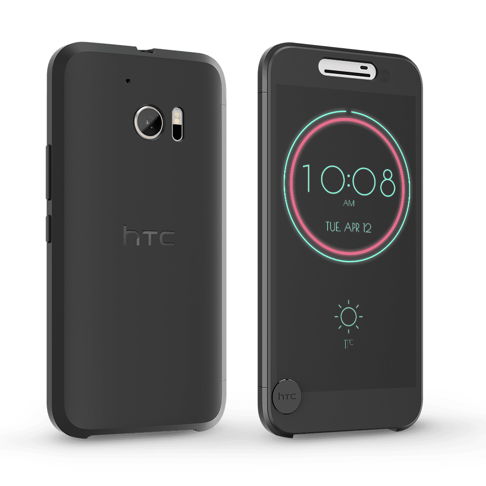 Schwarz HTC, Cover, Ice View, HTC Flip 12,