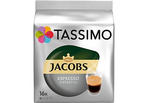 TASSIMO Kaffeekapsel Espersso Ristretto (16 Kapseln, Kompatibles System: Tassimo)
