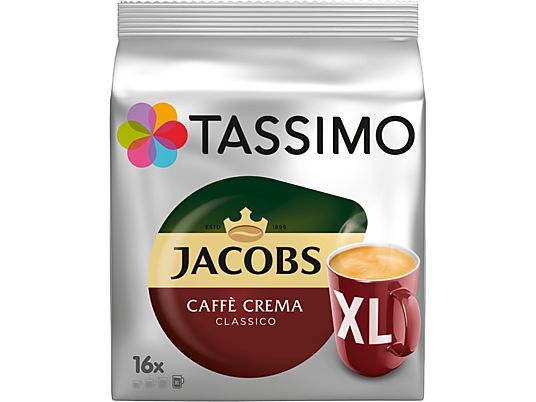 TASSIMO Kaffeekapsel Crema Classico XL (16 Kapseln, Kompatibles System: Tassimo)