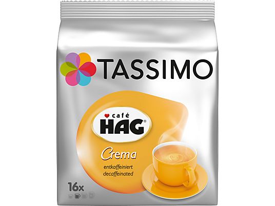TASSIMO Kaffeekapsel Hag Crema (16 Kapseln, Kompatibles System: Tassimo)