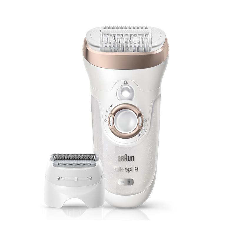 BRAUN Silk-epil 9 9-561 Epilierer, Weiß/Gold