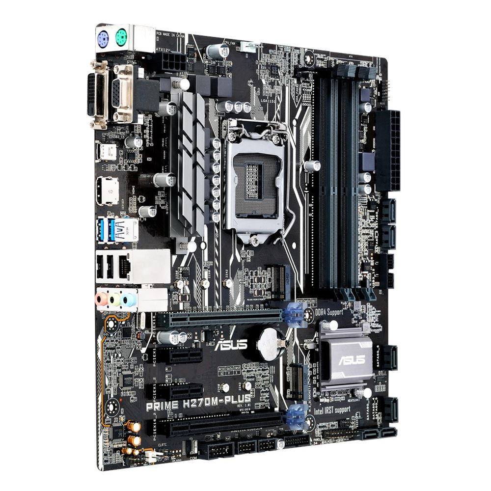 ASUS Prıme H270M-Plus Intel H270 Lga1151 Ddr4 2400 Hdmı Dvı Vga M2 Usb3.1 Matx