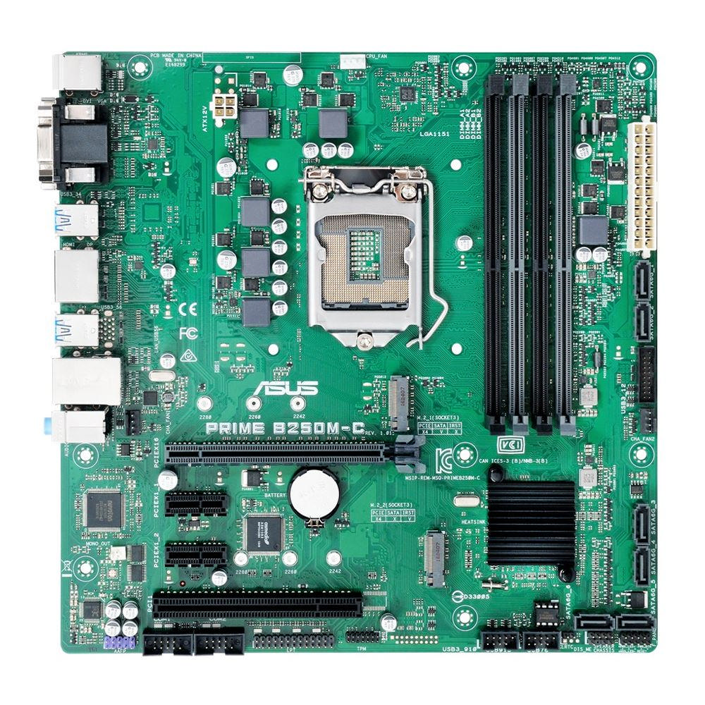 ASUS Prıme B250M-C Intel B250 Soket 1151 Ddr4 2400Mhz Usb3.0 M.2 Anakart