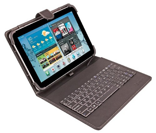 Silverht 19160 Funda universal con teclado 9 10.1 negro microusb negra para tablets de 910.1 sanz ht folio 10 2286 2565 101