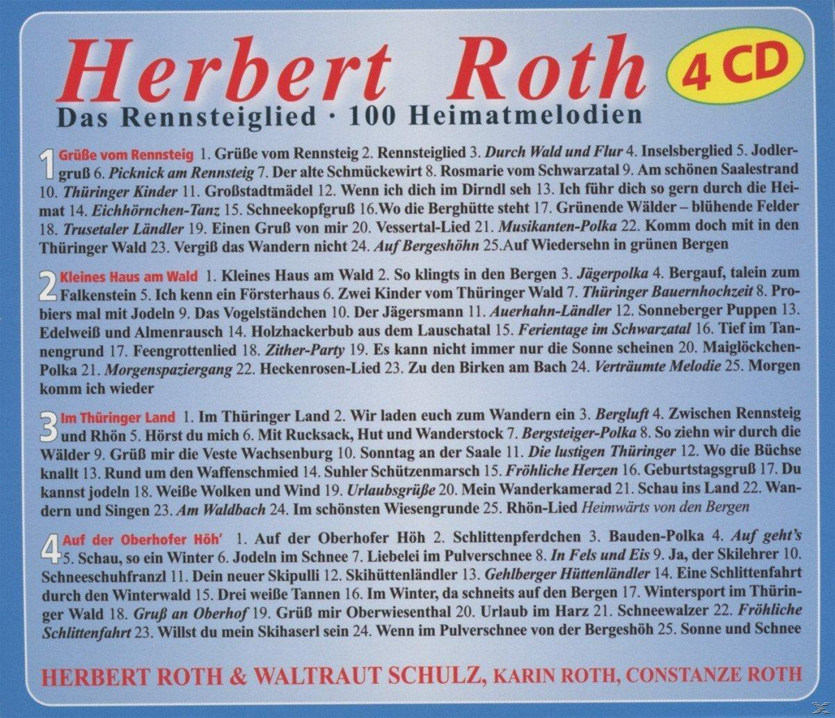 Herbert Roth, Waltraut Schulz, Karin Roth, Constanze Roth - Roth, Herbert-100 Heimatmelodien  - (CD)