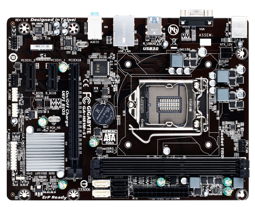 GIGABYTE GA-H81M-S1 Intel® H81 DDR3 1600 MHz Anakart
