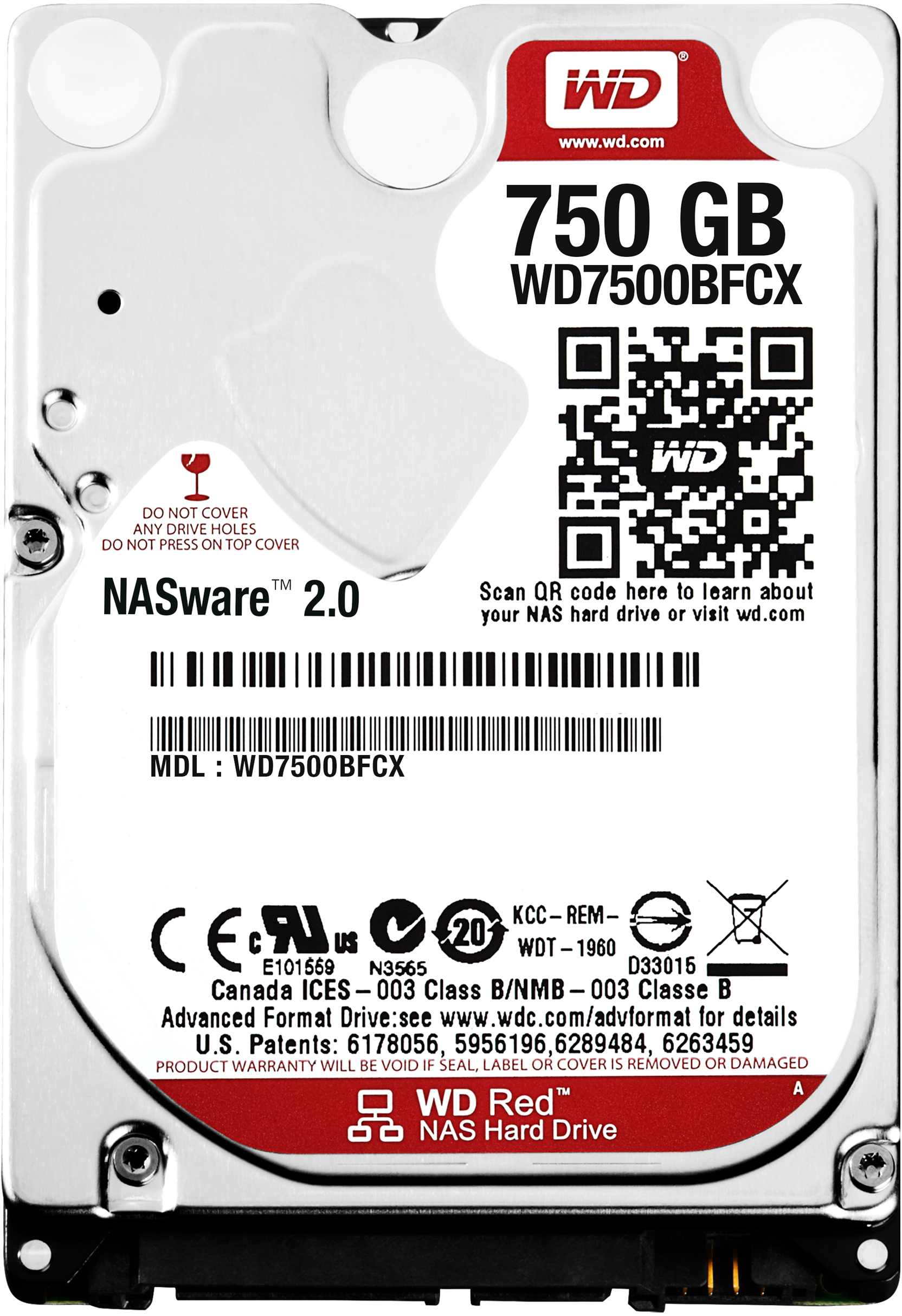 WESTERN DIGITAL WD Red Mobile 750GB (WD7500BFCX)