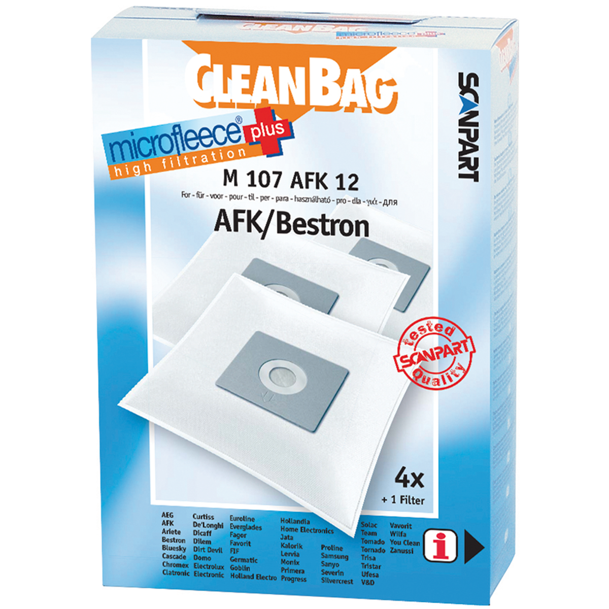 CLEANBAG Stofzuigerzakken (M 107 AFK 12)