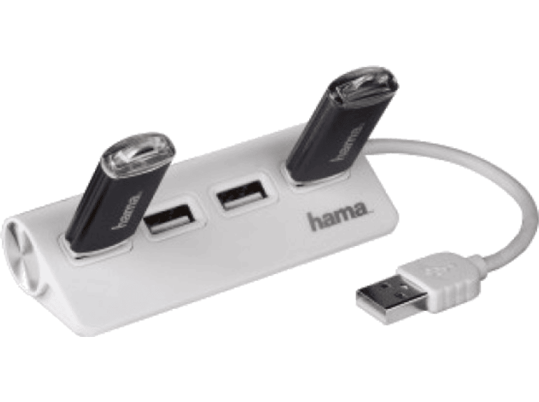 HAMA fehér 4 portos USB 2.0 HUB (12178) HAMA fehér 4 portos USB 2.0 HUB (12178)