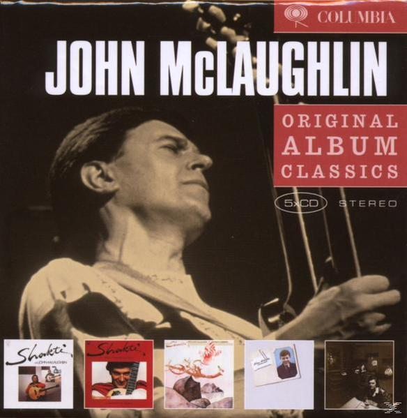 Albumcover: John McLaughlin, Original Album Classics, mit Bildern von Albumcovern in einem CD-Set.