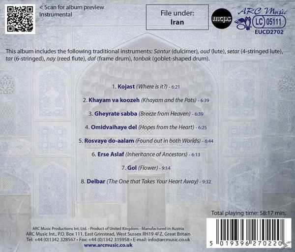 Hossein Farjami - Traditional Folk Music From Iran  - (CD)
