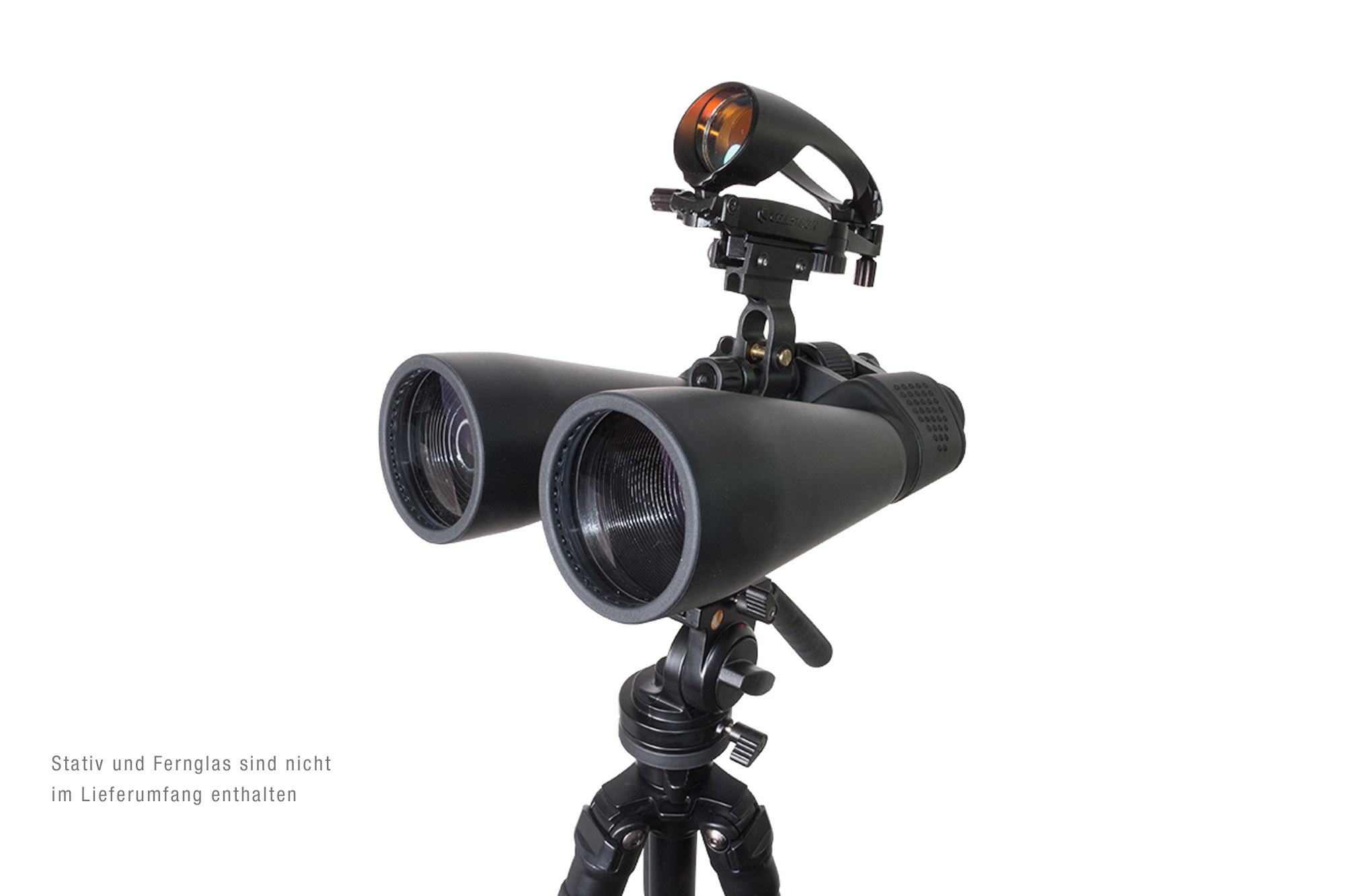 CELESTRON 821484, Fernglas-Stativadapter mit Leuchtpunktsucherhalterung