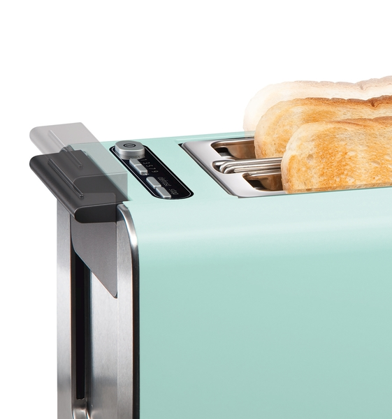 BOSCH TAT8612 Styline Toaster Mint/Grau (860 Watt, Schlitze: 2)