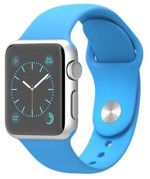 APPLE Smart Watch Sport MJ2V2TU/A 38mm Gümüş Rengi Alüminyum Kasa ve Mavi Spor Kordon