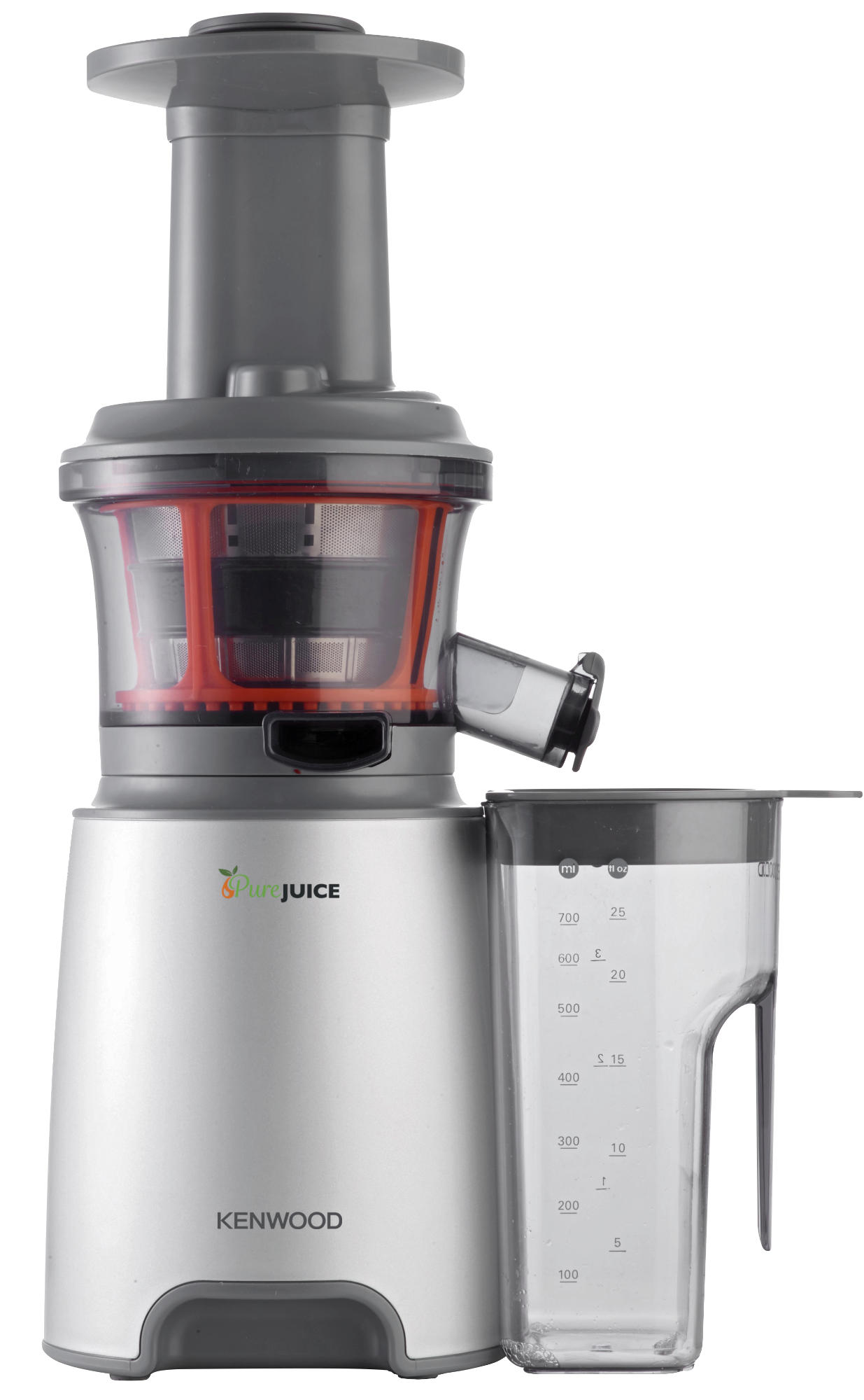 KENWOOD PureJuice JMP 600 SI Slow Juicer 150 Watt, Silber