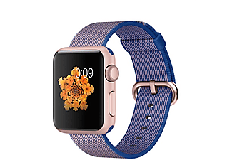 APPLE Smart Watch Sport MMF42TU/A 38mm Rose Gold Alüminyum Kasa Kraliyet Mavisi Naylon Örme