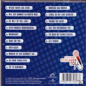 CD-Rückseite mit Titelliste. Blauer Hintergrund und eine Mikrofon-Grafik.