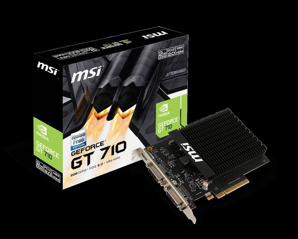 MSI GeForce® GT 710 2GD3H H2D 2GB (V809-2204R) (NVIDIA, Grafikkarte)