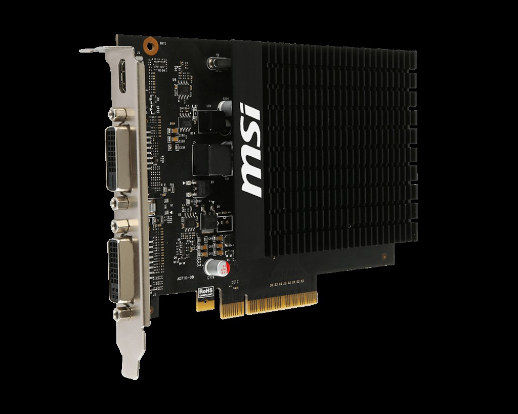 MSI GeForce® GT 710 2GD3H H2D 2GB (V809-2204R) (NVIDIA, Grafikkarte)