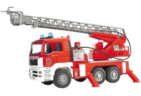 BRUDER 02509 RAM 2500 Service Truck mit Kran und Rundumleuchte  Spielzeugauto