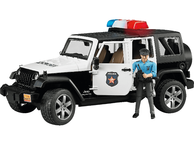 BRUDER Jeep Wrangler Funktion PKW Mehrfarbig Polizei UR m