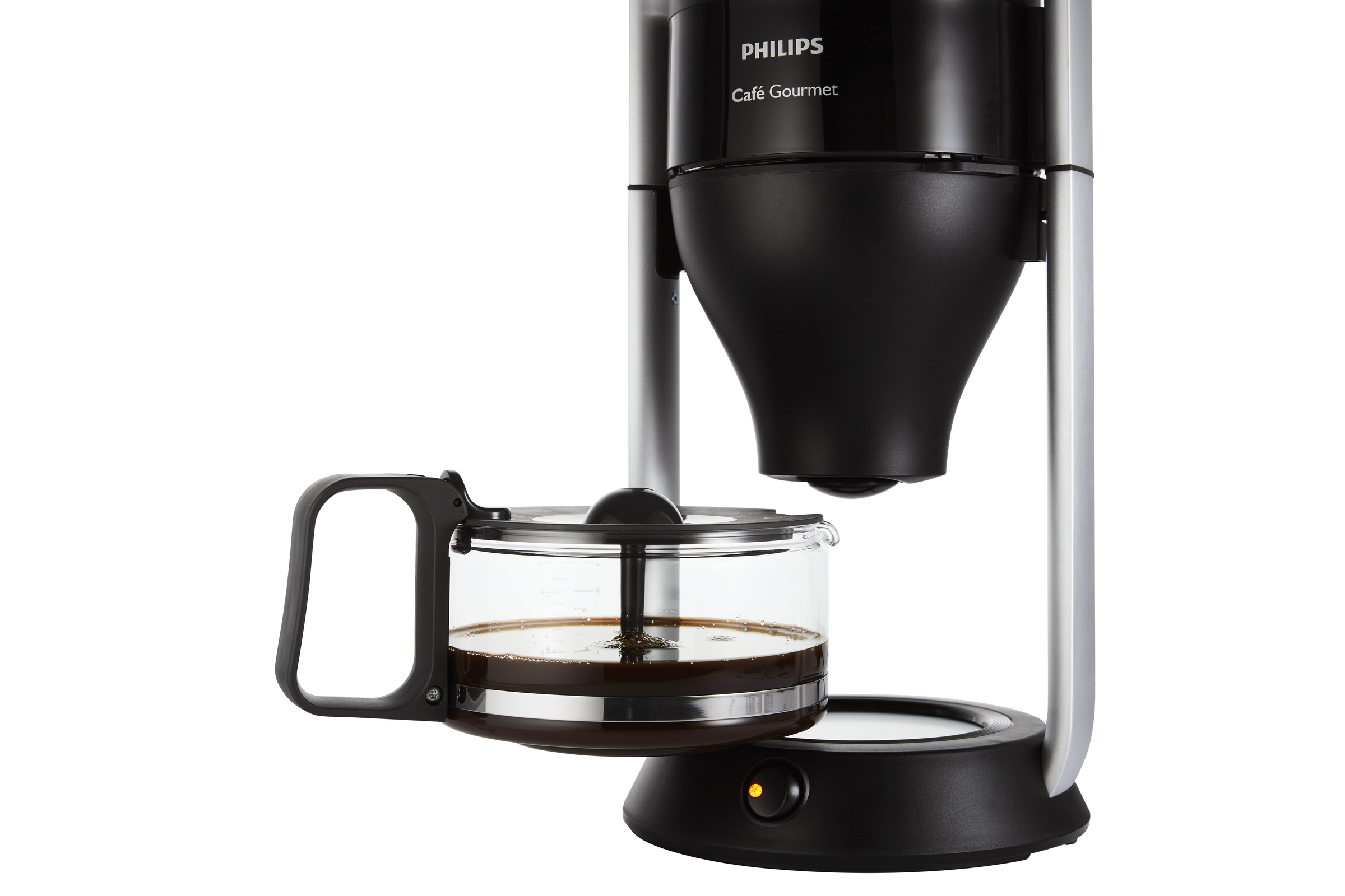 PHILIPS  HD5408/20 Café Gourmet - Koffiezetapparaat - Inhoud watertank: 1 l - Type kan: Glazen kan - Zwart