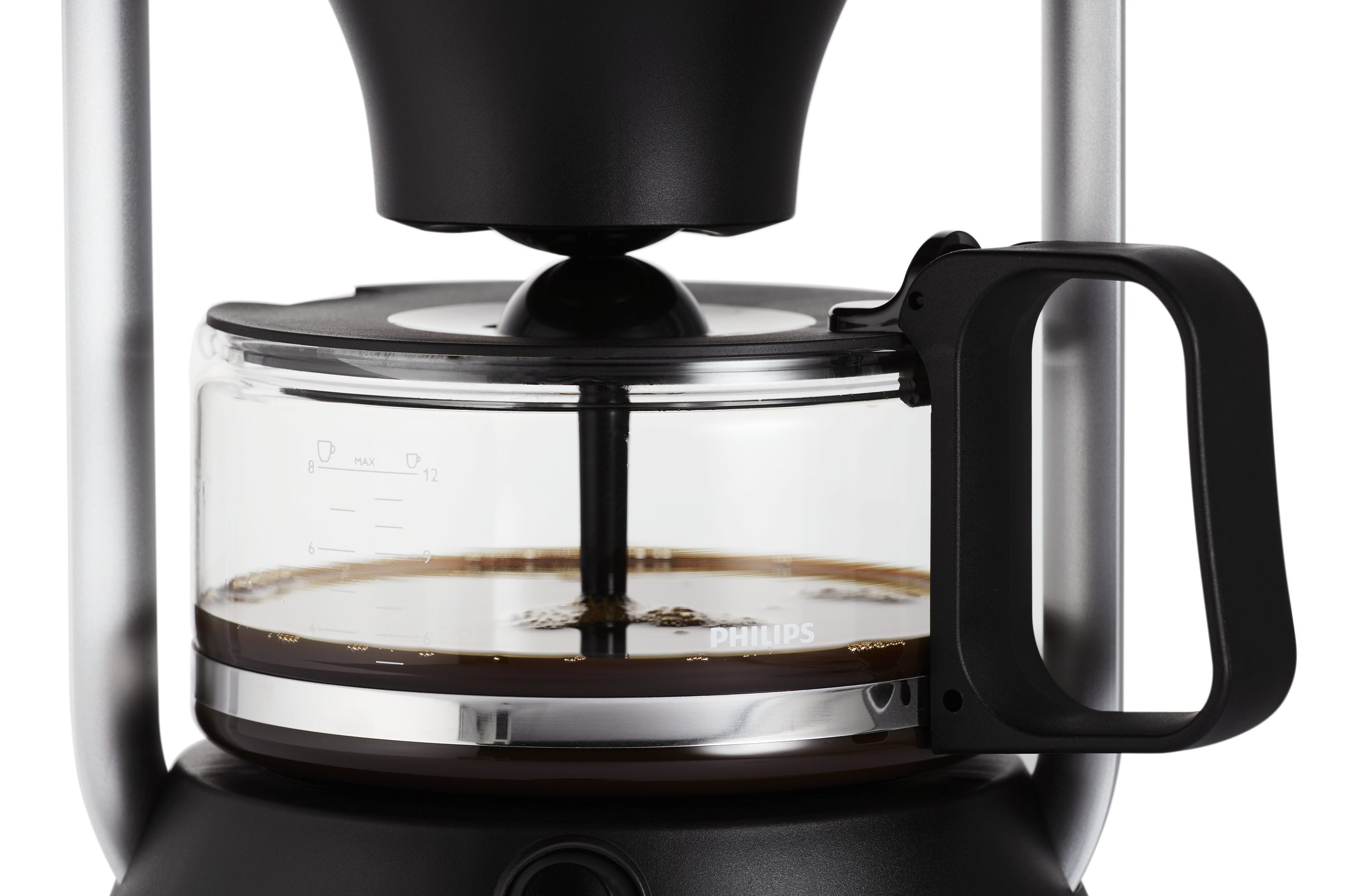 PHILIPS  HD5408/20 Café Gourmet - Koffiezetapparaat - Inhoud watertank: 1 l - Type kan: Glazen kan - Zwart