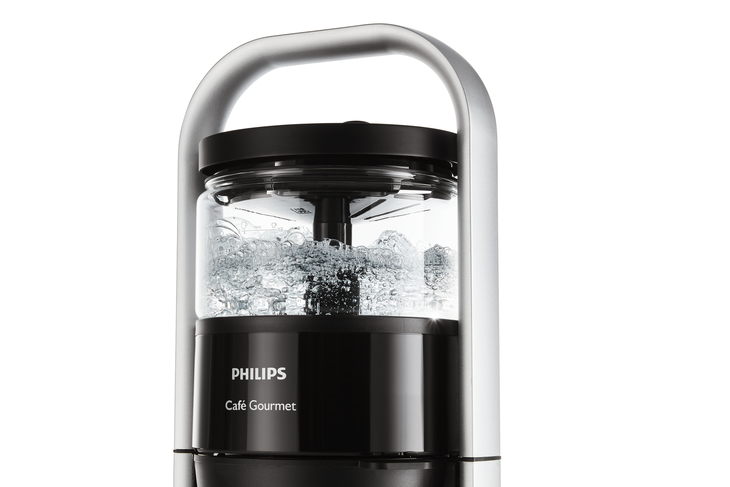 PHILIPS  HD5408/20 Café Gourmet - Koffiezetapparaat - Inhoud watertank: 1 l - Type kan: Glazen kan - Zwart