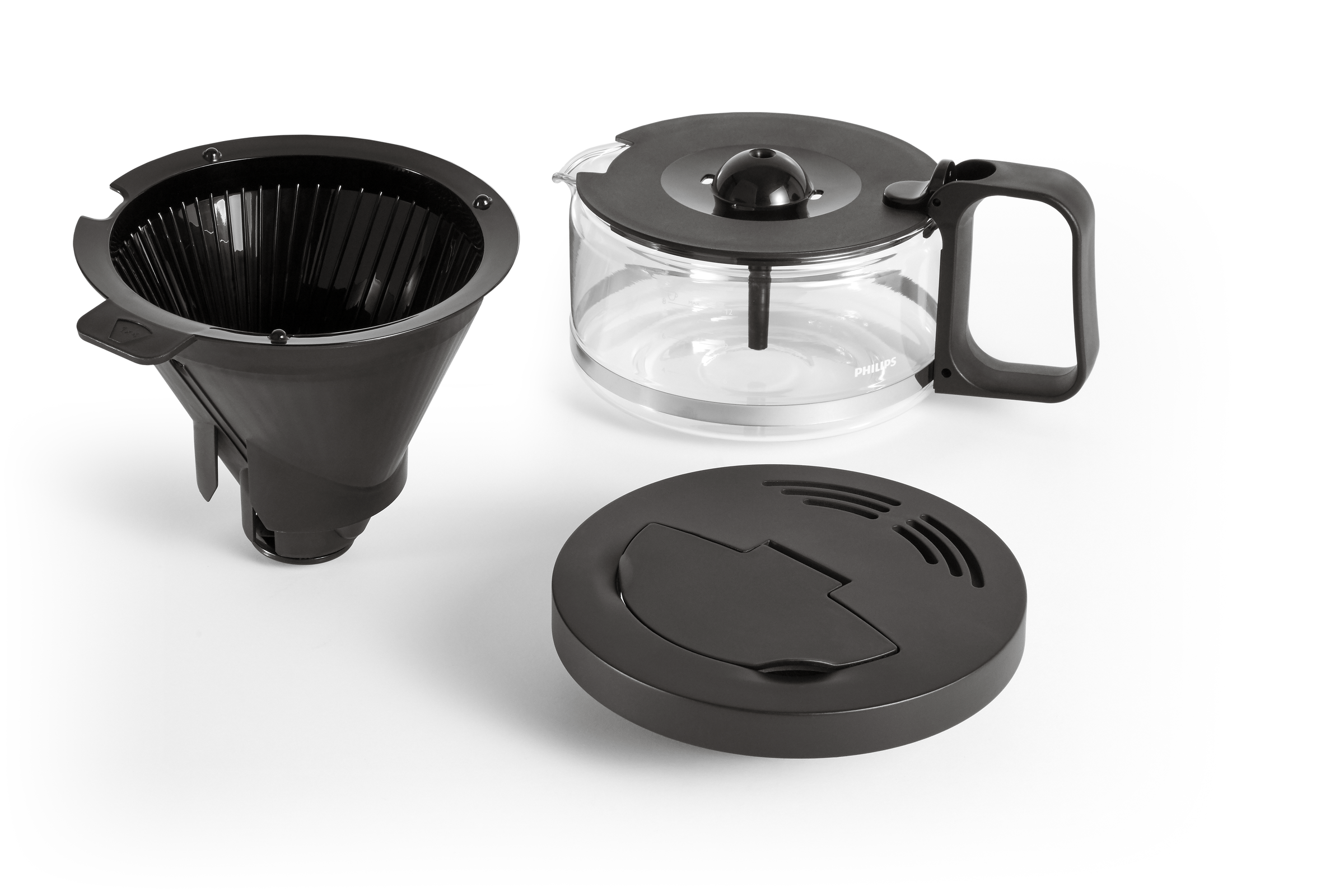 PHILIPS  HD5408/20 Café Gourmet - Koffiezetapparaat - Inhoud watertank: 1 l - Type kan: Glazen kan - Zwart