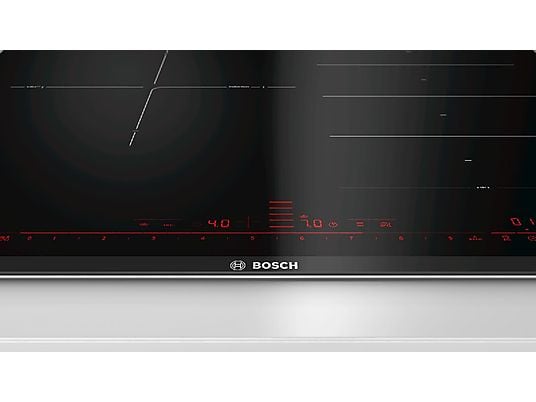 Placa inducción - Bosch PXJ675DC1E, 2 Zonas Flex, Función Sprint, PerfectFry, 38 x 21 cm, Negro