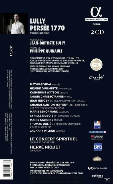 VARIOUS, Le Concert Spirituel - Persée 1770 (2 CD+Buch)  - (CD)