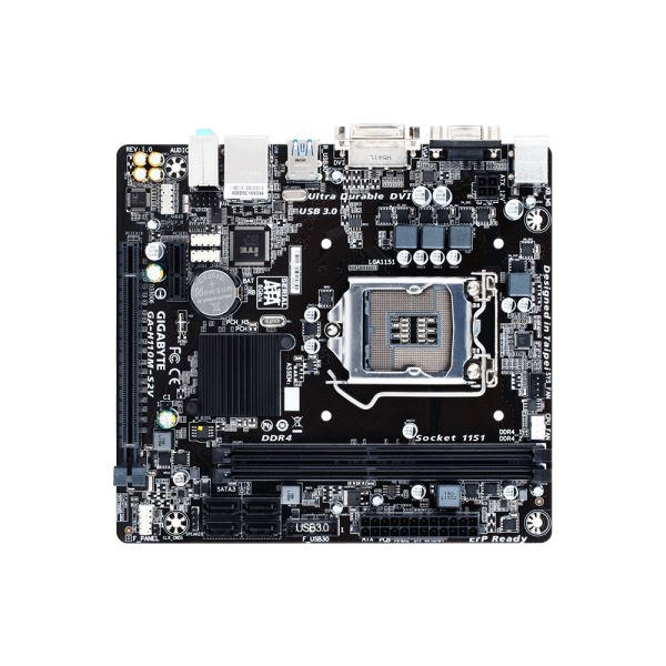 GIGABYTE H110M-S2V Intel 1151 Soket DDR4 2133 MHz VGA Anakart