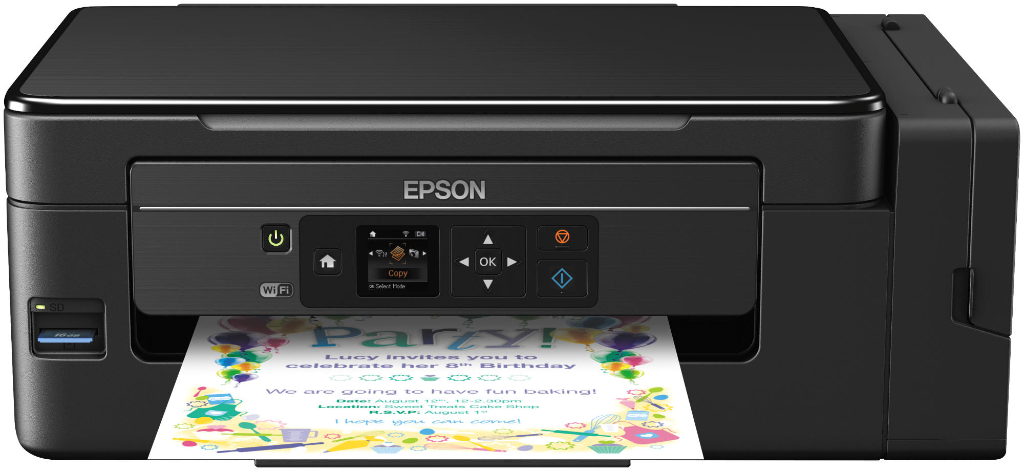 Impresora multifunción - Epson EcoTank ET-2650, Tinta, Inyección, Escaner, Copia, Wi-Fi Direct,