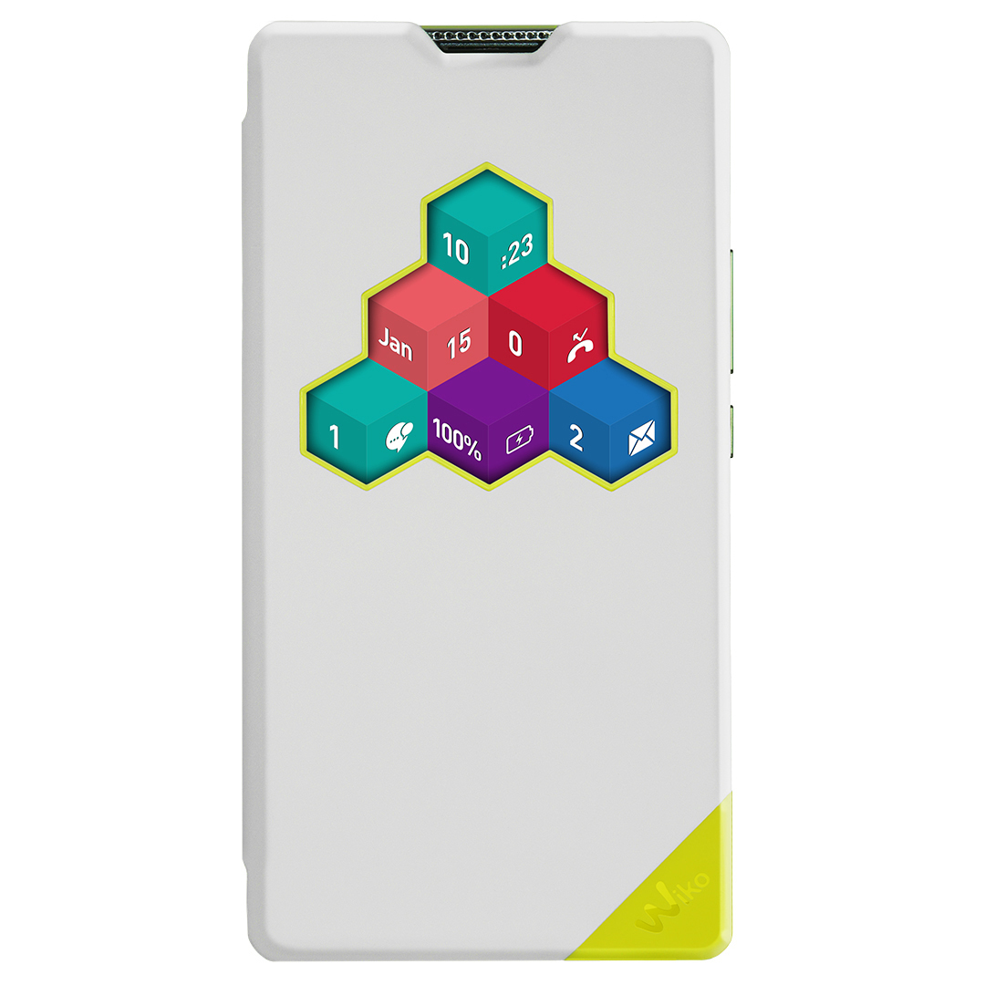 WIKO WiCube, Bookcover, Wiko, Robby, Weiß