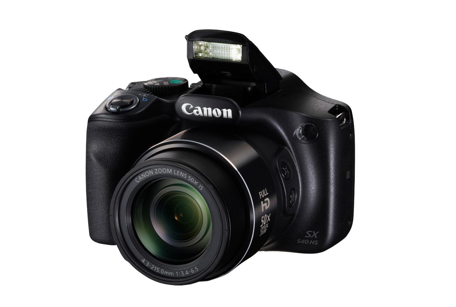 CANON PowerShot SX540 HS Digitalkamera Schwarz, 50fach opt. Zoom, LCD (TFT), WLAN