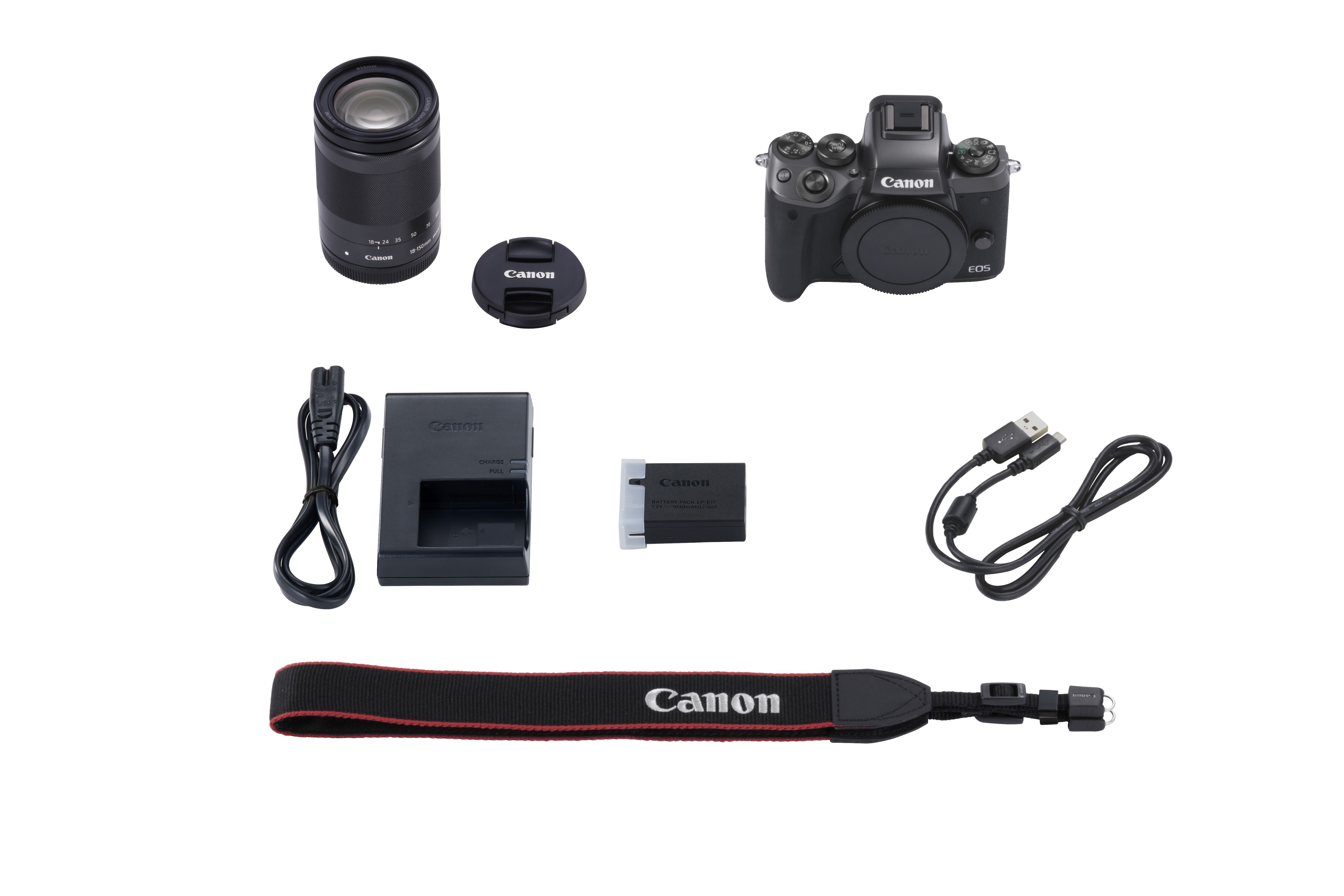 CANON EOS M5 Kit EF-M STM Systemkamera mit Objektiv 18-150 mm, 8 cm Display Touchscreen, WLAN