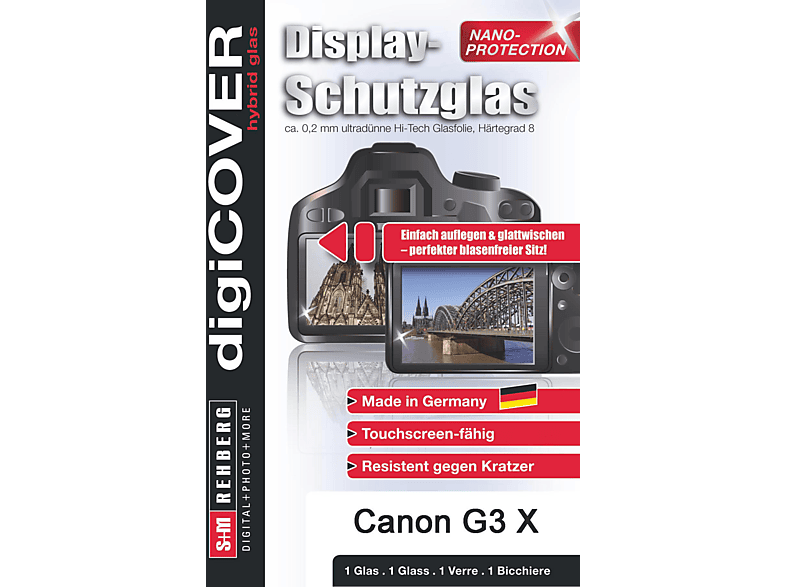 S+M G4113, Displayschutzglas, Transparent Hybrid Glas