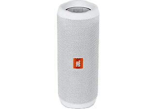 Altavoz inalámbrico - JBL Flip 4, 16W, Bluetooth, Blanco