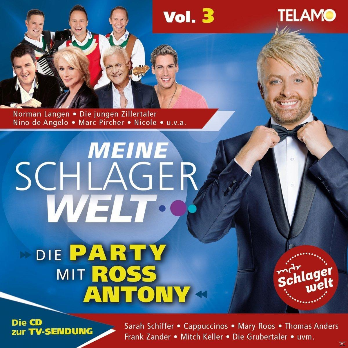 VARIOUS - Meine Schlagerwelt-Mega Party Mit Ross Antony  - (CD)