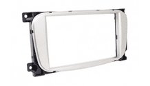 Doppel DIN Profi Blende (Premium Qualität) für Ford, silber