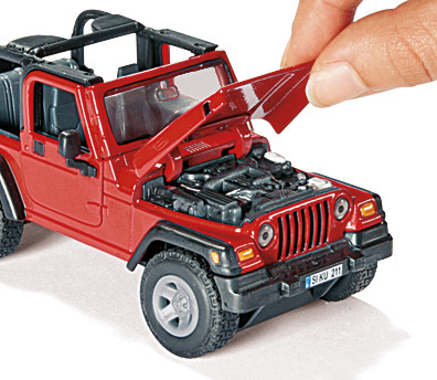 Nutzfahrzeug Jeep Wrangler SIKU Miniatur, Mehrfarbig