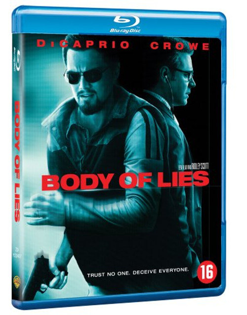 Blu-ray-hoes: Body of Lies, acteurs Leonardo DiCaprio en Russell Crowe, pistool.