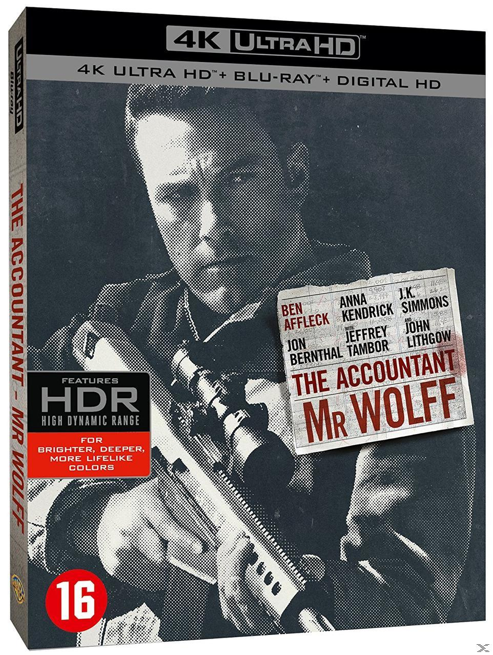 Cover van een film met Ben Affleck die een geweer vasthoudt. Inclusief 4K UHD en HDR.