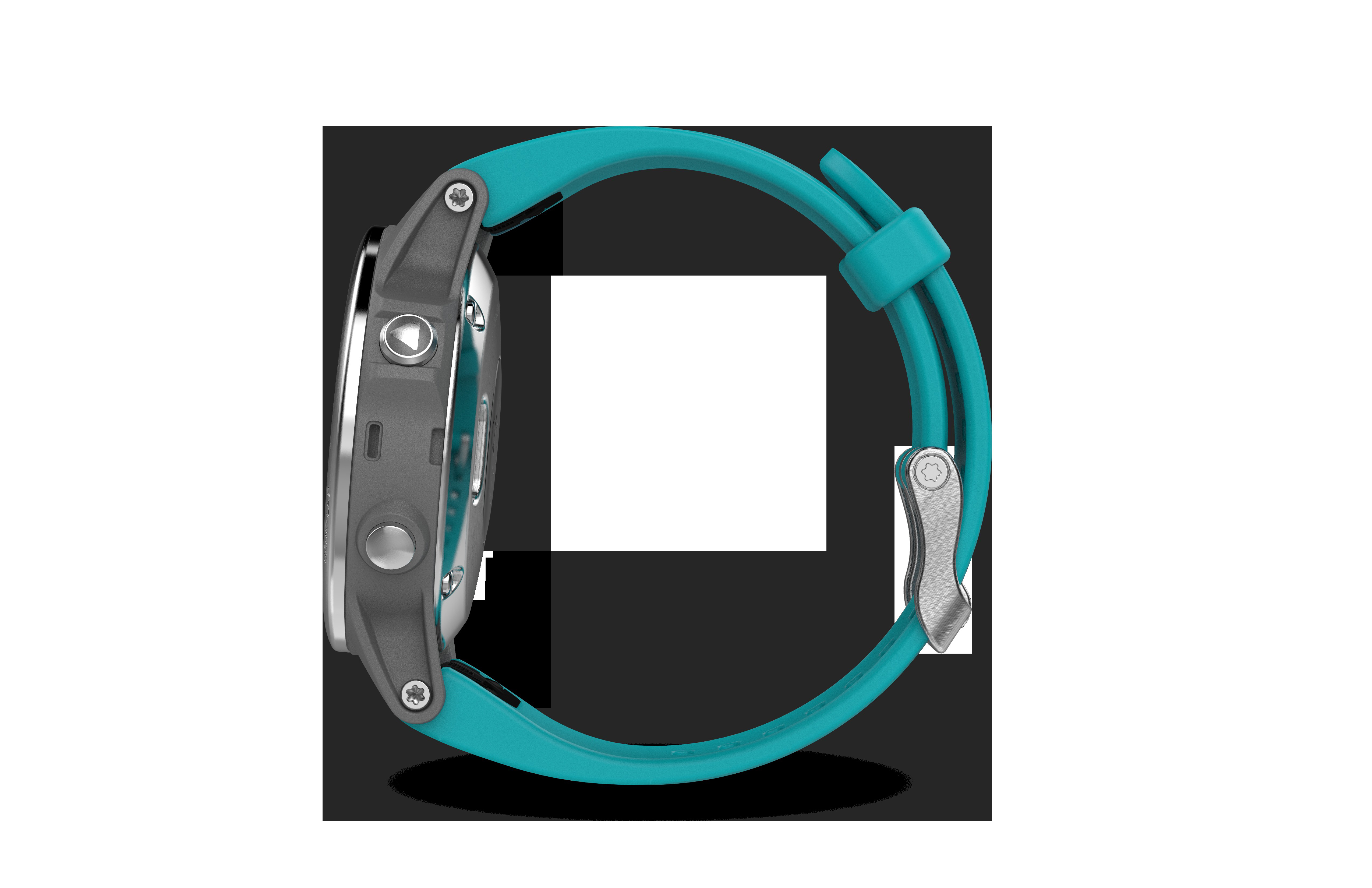 GARMIN Fenix 5S, Smartwatch, 220 mm, Silber/Türkis