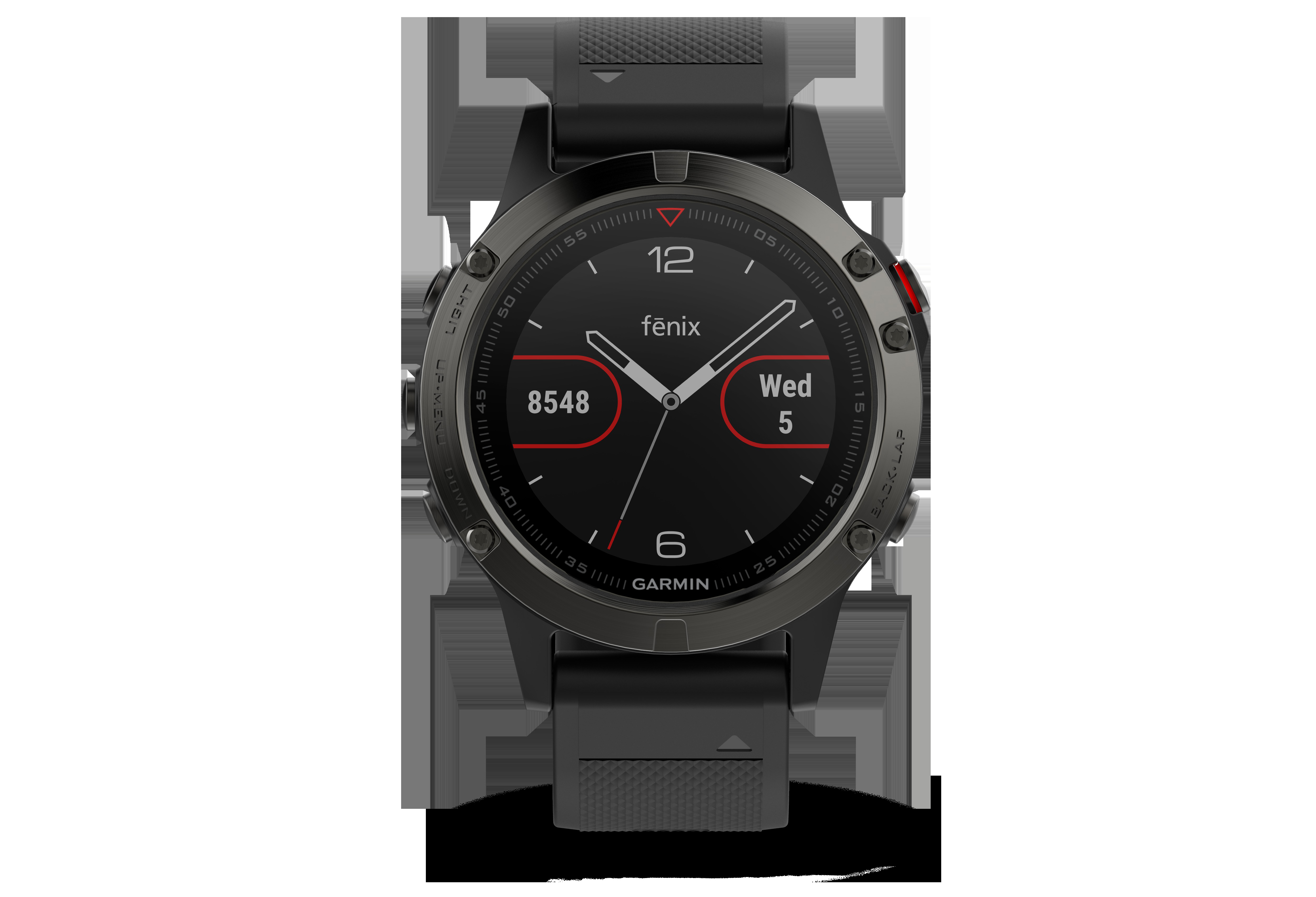 GARMIN Fenix 5, Smartwatch, 235 mm, Grau/Schwarz