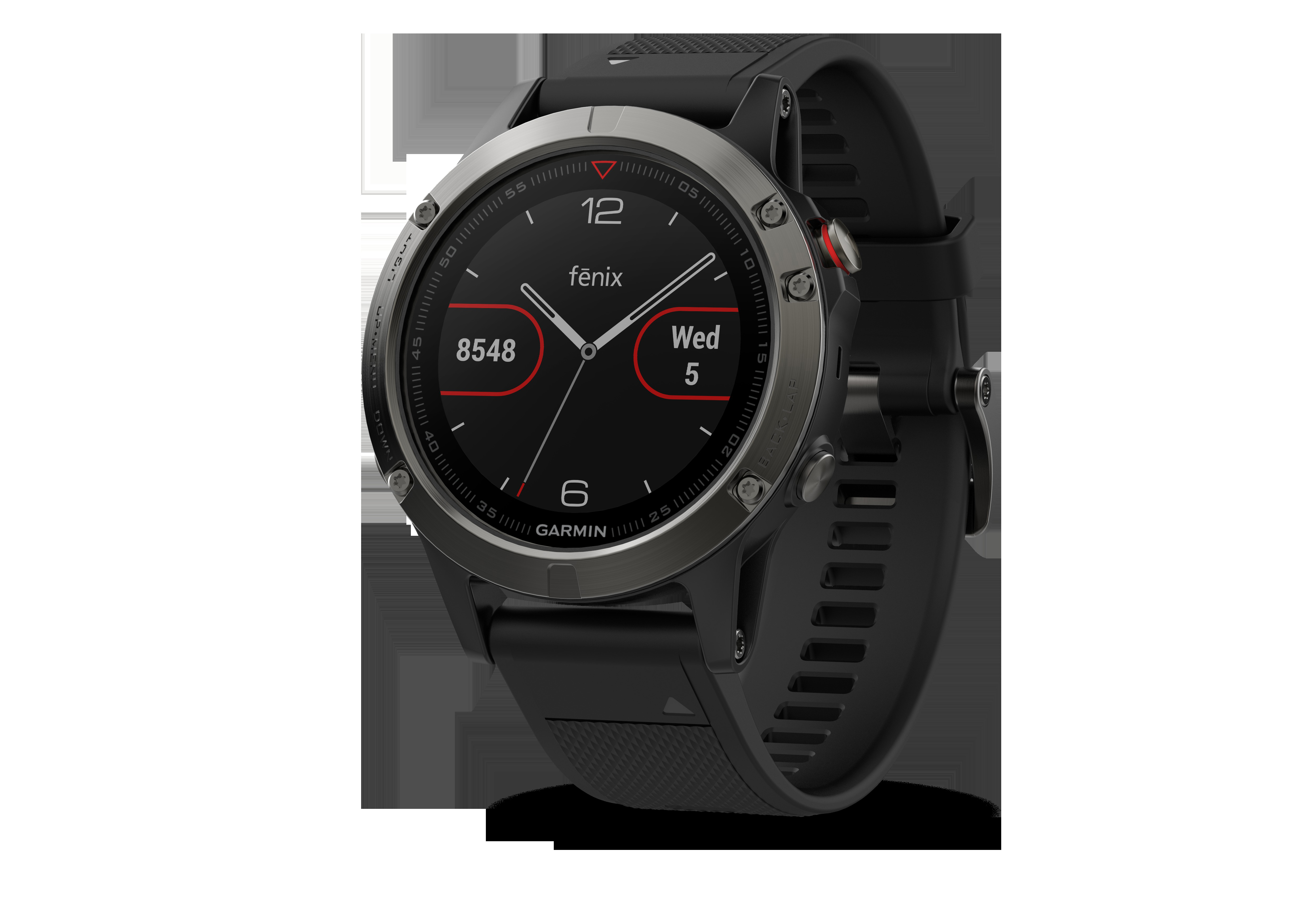 GARMIN Fenix 5, Smartwatch, 235 mm, Grau/Schwarz